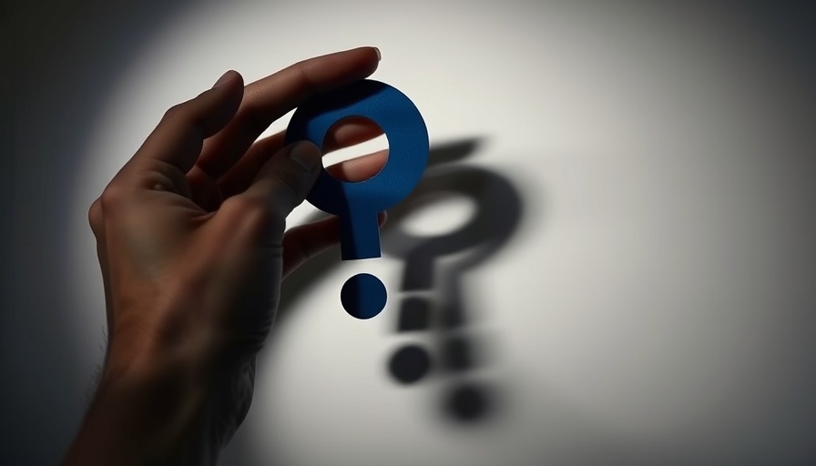 Question mark shadow, concept for YouTube Ads for B2B Companies.