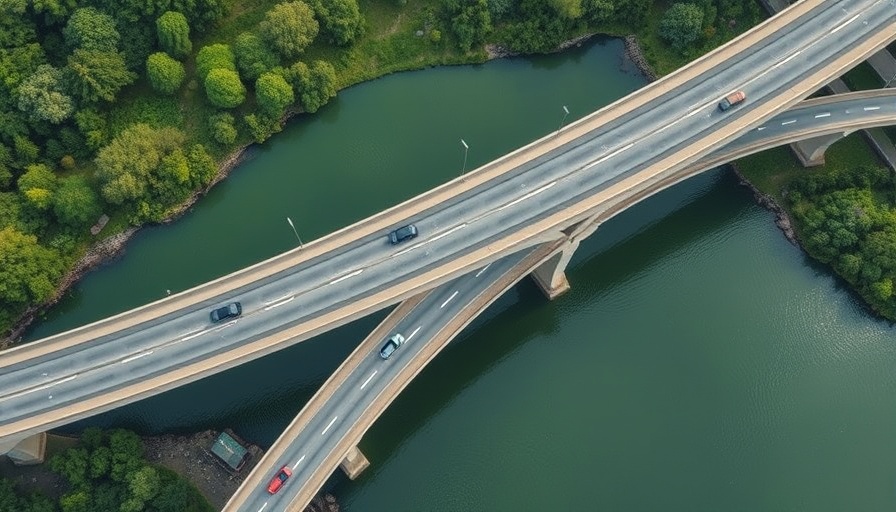 Aerial view of highway bridge, illustrating CRM effectiveness issues.