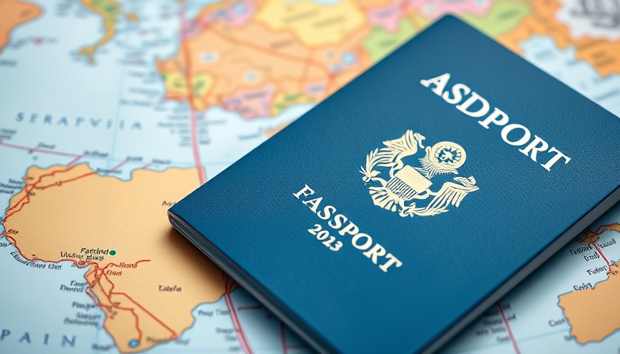 Passport on map representing Pre-Flight Planning Savings