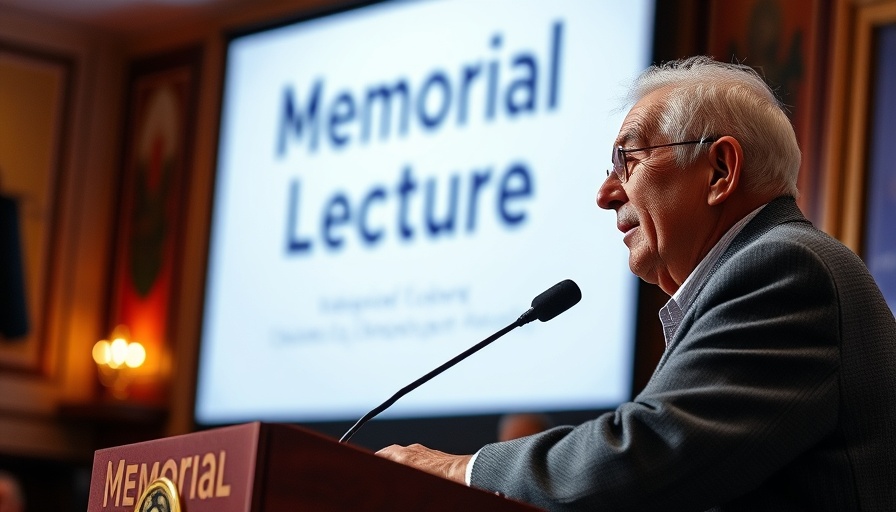 African National Congress leader speaking at memorial lecture.