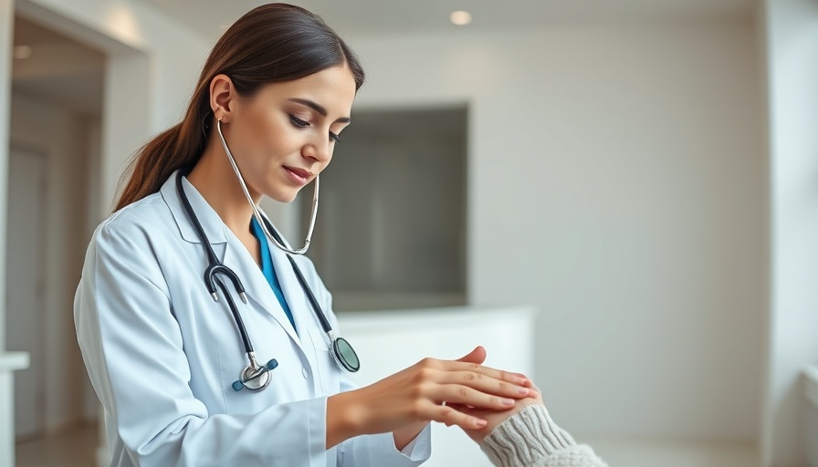 Doctor showing compassion during consultation for wellbeing.