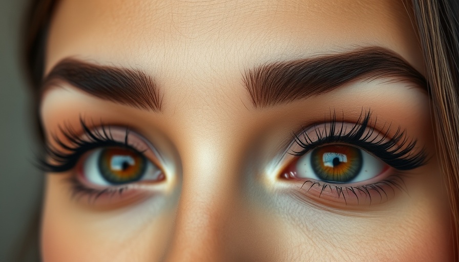 Close-up of expressive eyes with DIY lash extensions in South Africa.