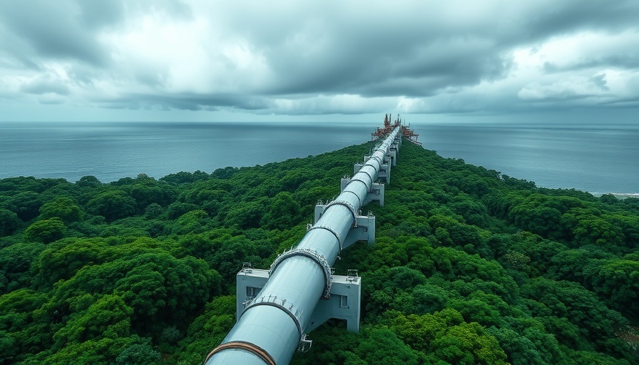 Equatorial Guinea LNG pipeline amidst greenery, showcasing production challenges.