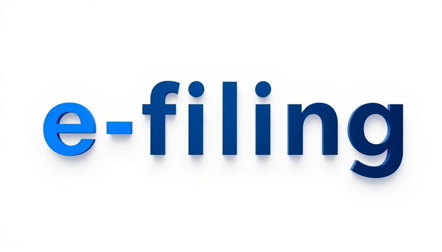 Minimalist e-filing logo symbolizing digital filing.