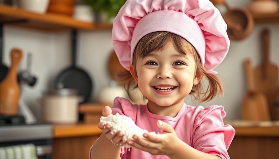 Adorable young girl enjoying mindfulness in a rustic kitchen.