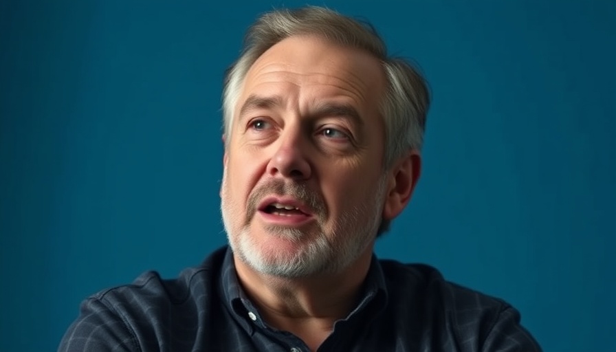 Middle-aged man discussing OCD and Anxiety Management on camera.