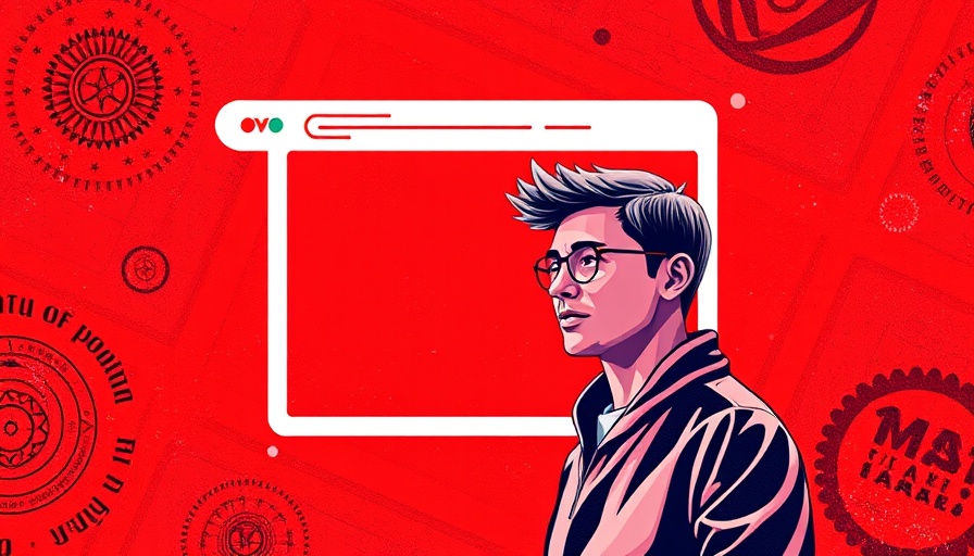 Creative portfolio tips: vibrant design with person and stylized browser.