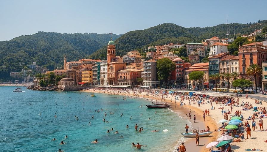 Colorful coastal town showcasing affordable fall travel destinations.