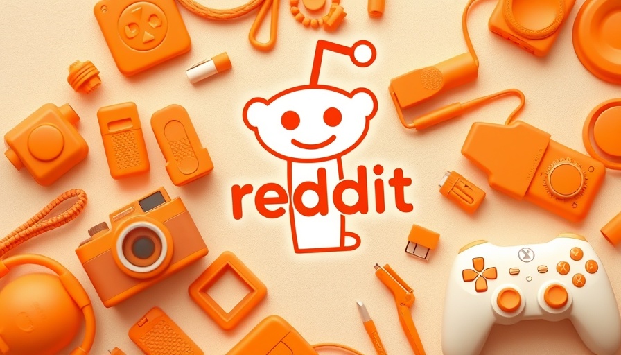 Colorful Reddit-themed objects and logo, canceling SEO contract