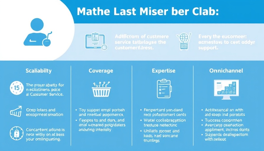 Outsourced Customer Service in E-commerce infographic highlighting key benefits.