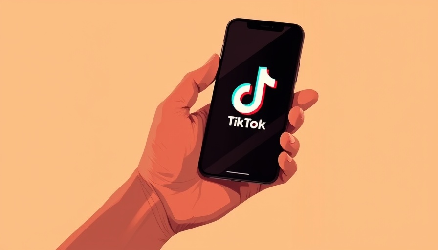 Illustration of TikTok logo on smartphone for TikTok ads strategies.