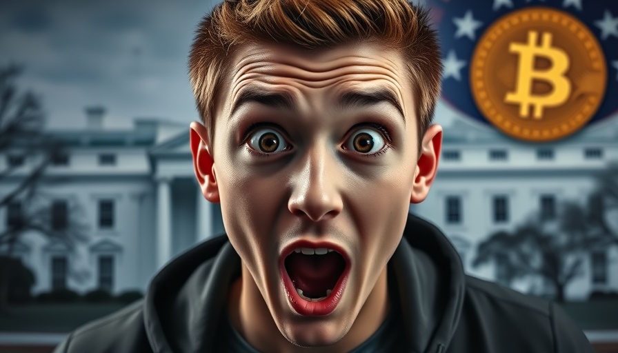 U.S. Government Will Use Crypto: Enthusiastic Reaction with White House and Bitcoin Symbols.