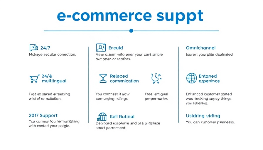 Informative infographic on outsourced e-commerce support benefits for SMEs.