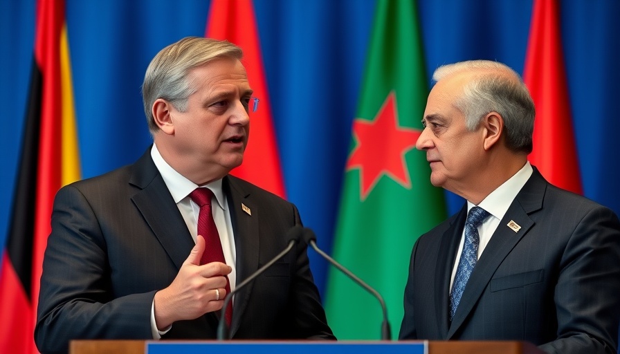 Diplomats discussing Belgium Morocco judicial cooperation at podium.