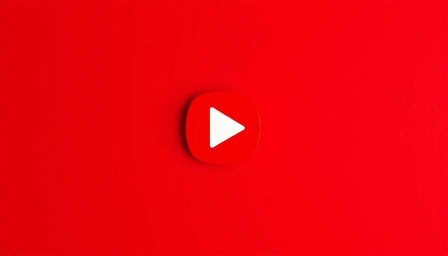 Digital marketing trends 2025 symbolized by a red video play icon.