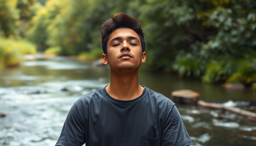 Serene meditation scene for mindfulness and meditation for mental health