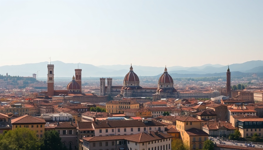 Florence skyline in clear sky for 3-day itinerary