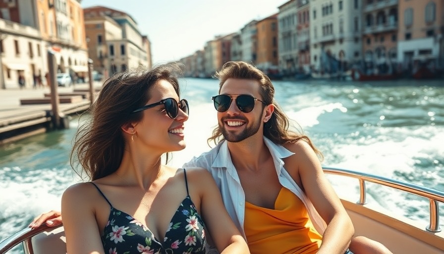 Stylish couple at Venice Film Festival 2025.