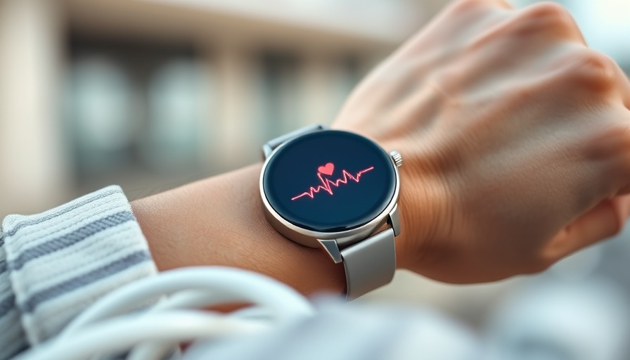 Smartwatch displaying heartbeat, a health technology for families.