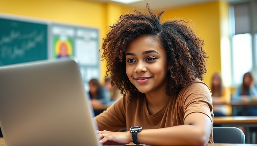 Student in a classroom setting for EDU360 College Opening in 2026, focused on studies.