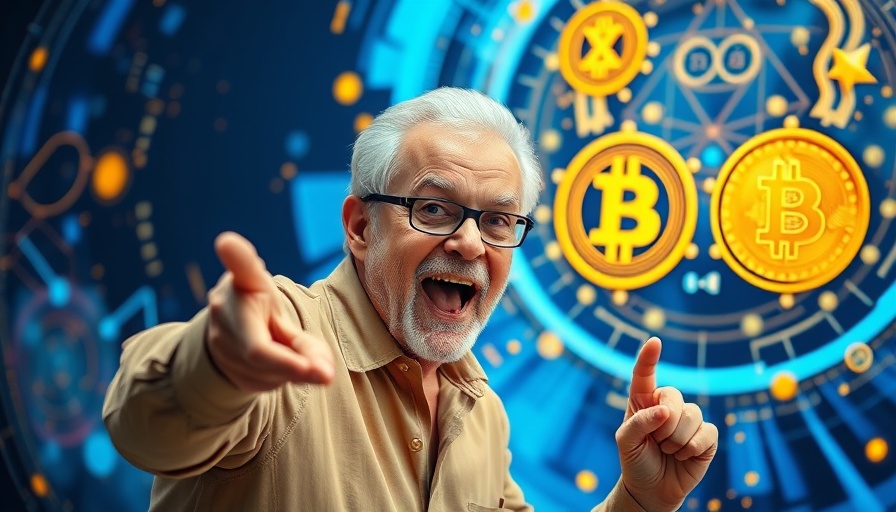Crypto Adoption by US Government excitement with digital logos