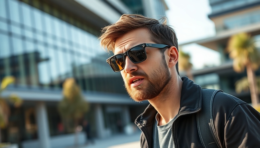 Young man discussing Exit Crypto concerns outdoors