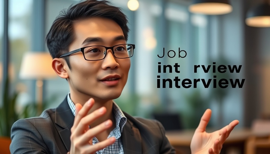 Casual job interview tips discussion captured indoors.