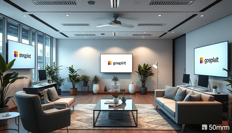 Modern workspace highlighting brand identity with sleek designs.