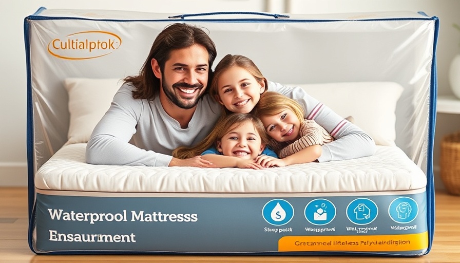 Family with waterproof mattress encasement.