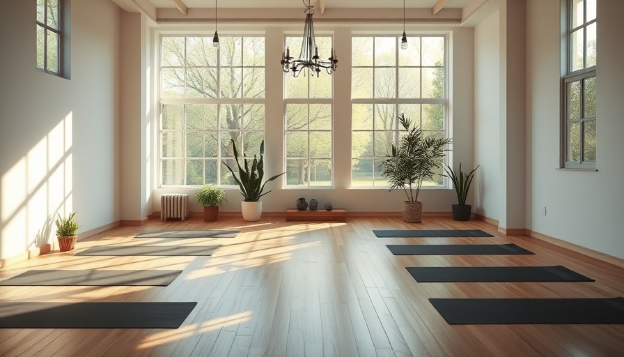 Serene yoga studio promoting Conscious Creator Wellness.