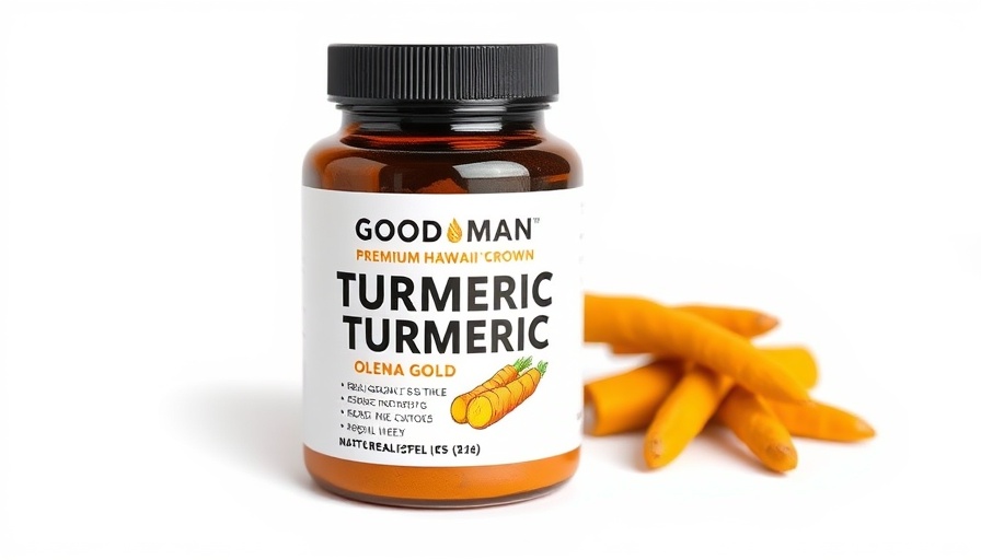 Benefits of Turmeric for Family Health supplement bottle.