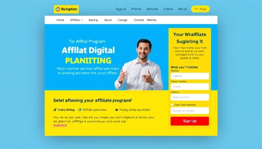 High Ticket Affiliate Program Pays $500 promotional page with video and form.