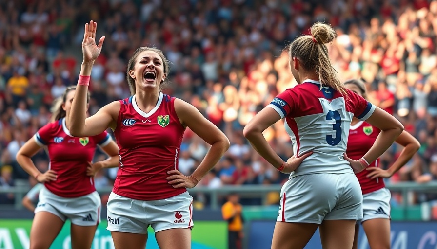 Intense Women's Rugby World Cup Quarter-Finals match in action