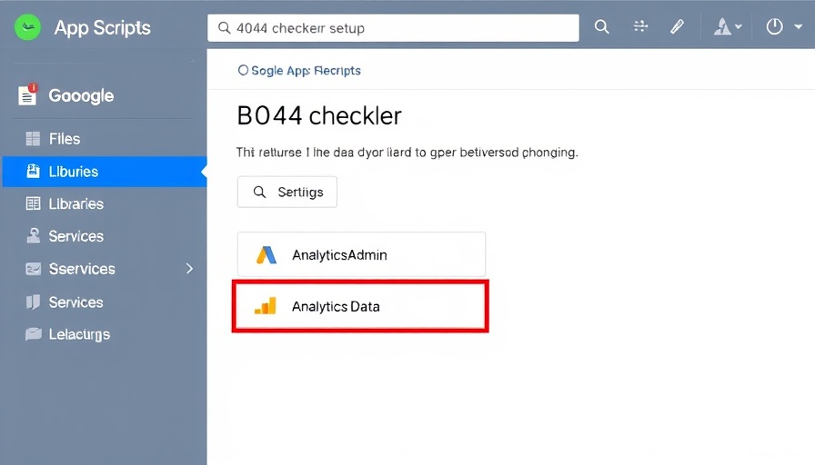 Google App Scripts 404 Checker setup screenshot for automated 404 checking.