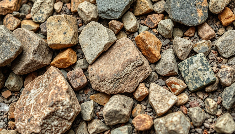 Rough mineral rocks showcasing diverse textures and colors, highlighting investment in Southern Africa's critical minerals.