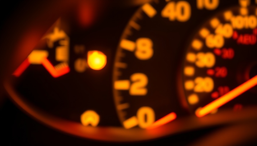 Close-up of dashboard engine warning light, engine light resets.