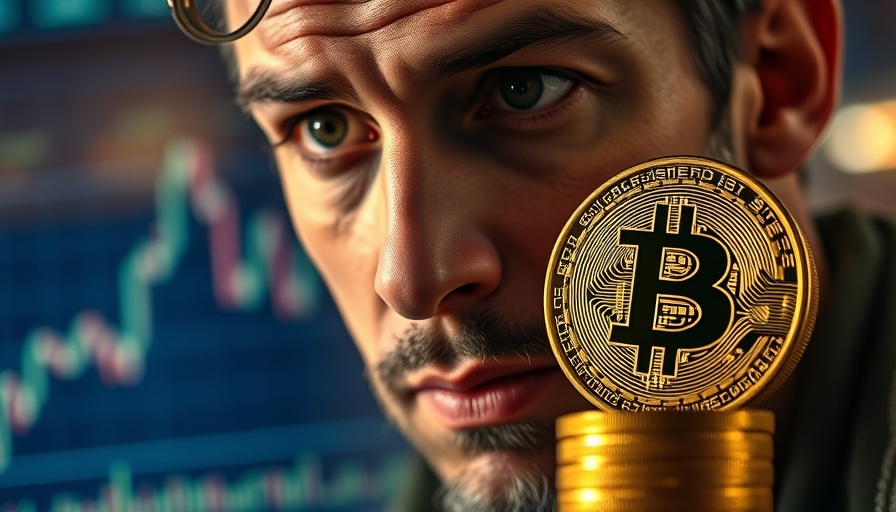 Bitcoin Bounce Potential concept with graph and coin stack.