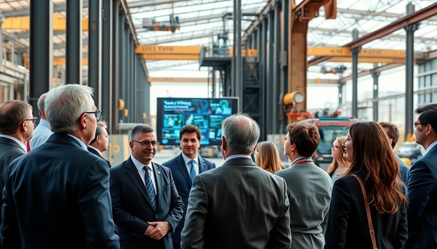 Guilt-Free Hydrogen presentation at industrial site with group