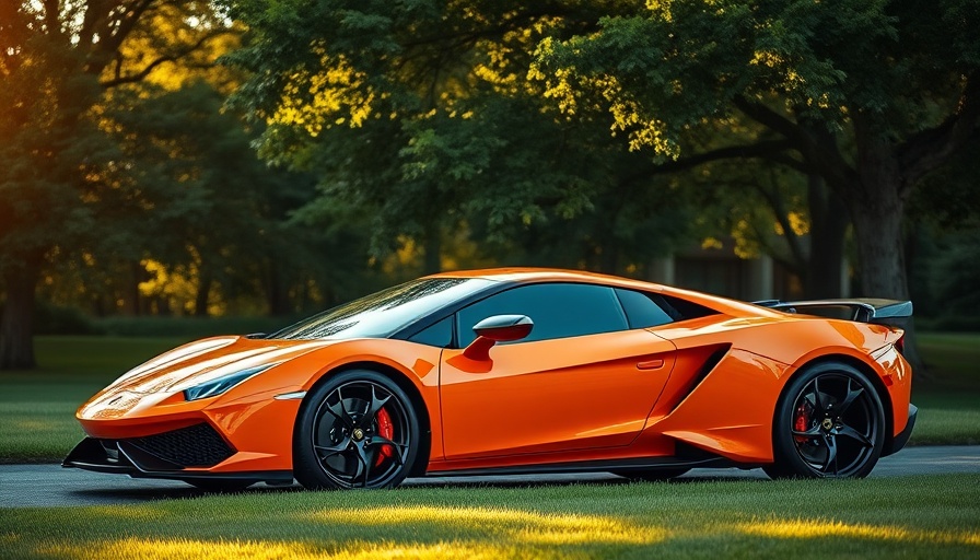 Sleek orange sports car vs Kia EV comparison.
