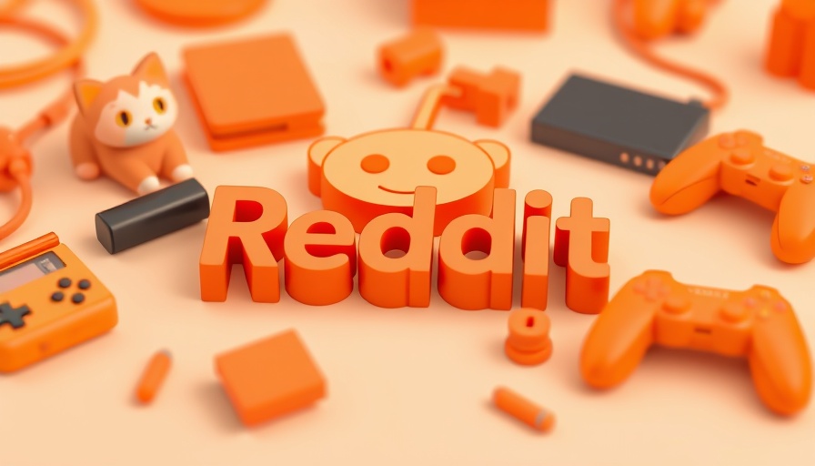 3D Reddit logo with orange icons for AEO tools in digital marketing.