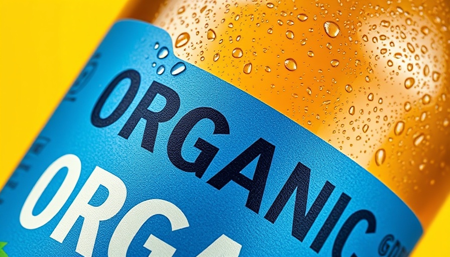 Corporate branding strategies example: Phoenix Organics label.