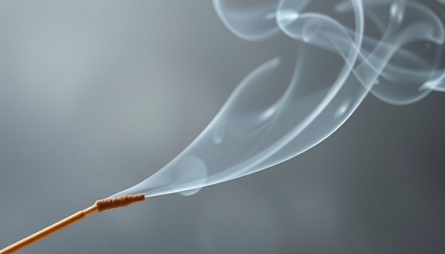 Gentle incense stick releasing smoke, symbolizing Learning to Let Go.