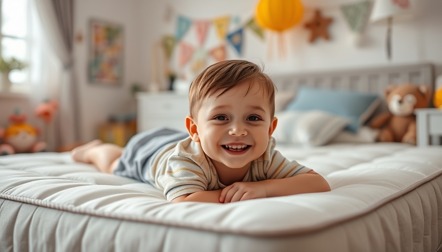 Child lying on the best mattress for children in a cozy bedroom.