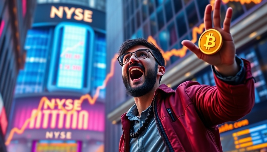Are Crypto Stocks the Next Big Thing? Vibrant digital graphic with crypto logos.