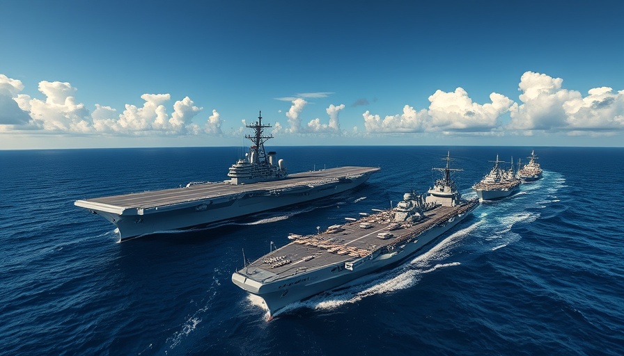 U.S. Military buildup in the Caribbean featuring naval fleet.