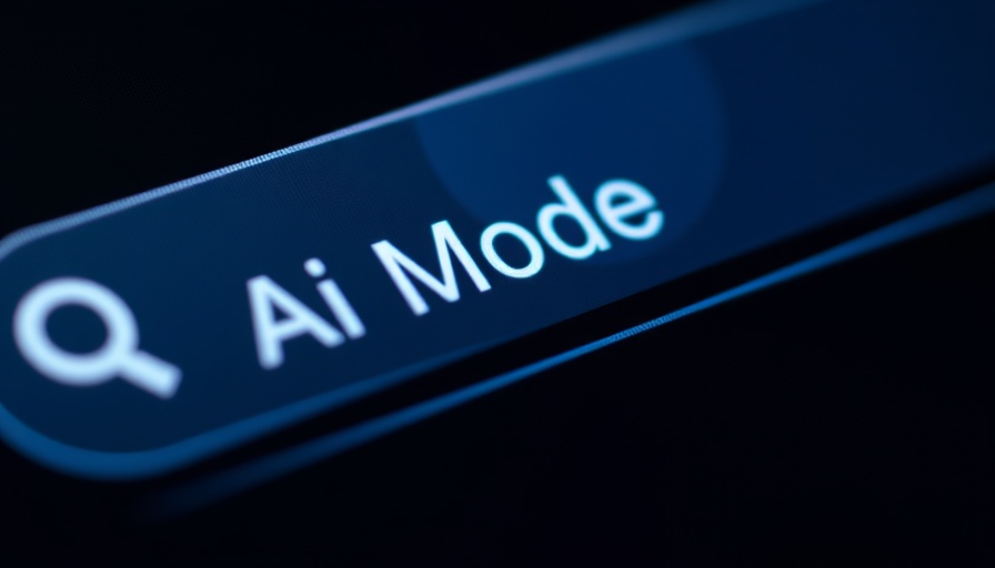 AI in digital marketing interface with AI Mode button