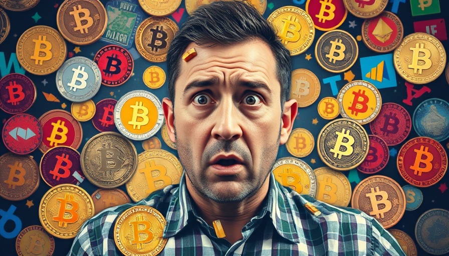 Bull Market RESET Cryptocurrency with a concerned expression in digital collage.