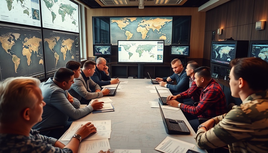 Discussion on Trump war decisions in a strategic meeting room.