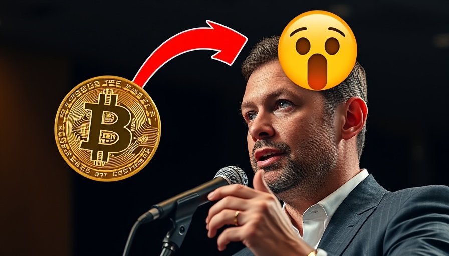 Bitcoin to $250,000 poster with man and Bitcoin graphics