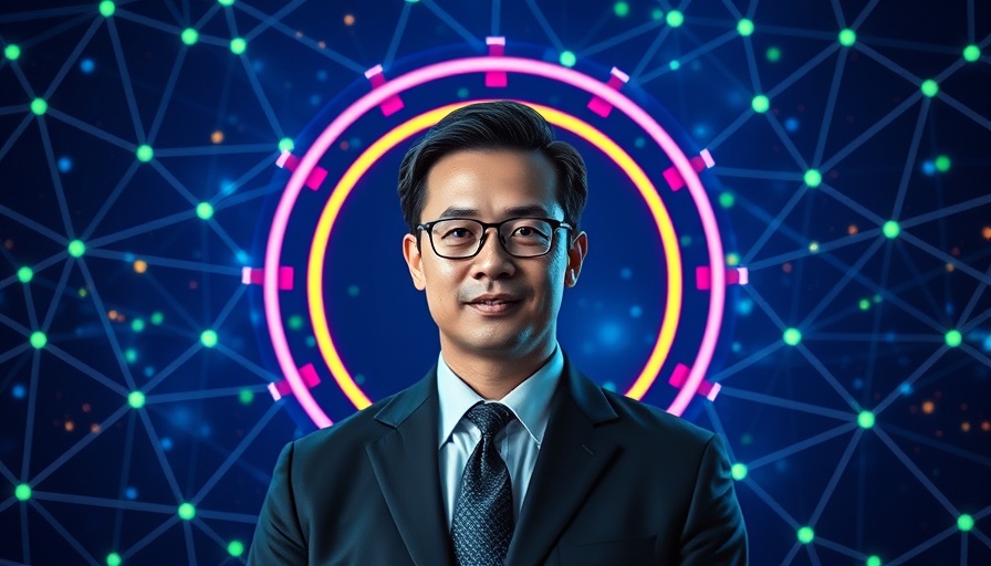 Cloud-based software and digital twins for SMEs executive portrait.